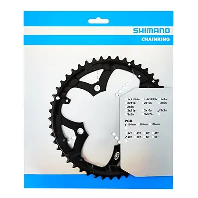 Chainring 48Â Z. Black Deore 4Â Bolt 104Â mm BCD