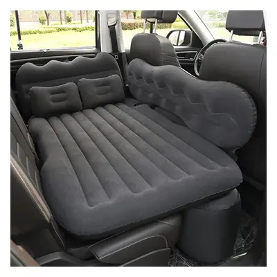 (black) Mattress Car Inflatable Travel Bed Home Outdoor Camping Mat Rear Flocking Plus Air Mattr