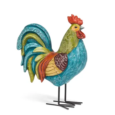 Abbott Collection 27-GALLO-220 Large Tall Colorful Rooster Multi 13.