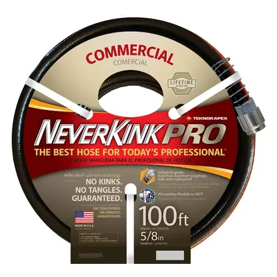 Teknor Apex Neverkink PRO Water Hose 58in x 100feet Black