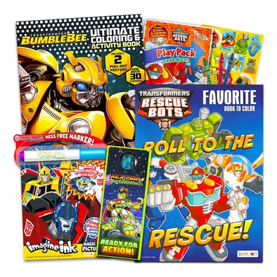 Transformers Rescue Bots Coloring and Activity Book Set - Pc Bundle