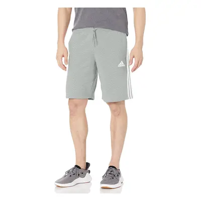 adidas Men's Essentials Fleece 3-Stripes Shorts Medium Grey Heather