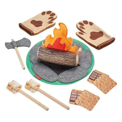 Fisher-Price Preschool Pretend Play Smore Fun Campfire 18-Piece Campin