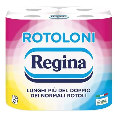 Regina Toilet Paper Rolls | Pack of 2-ply Rolls | Tears per Roll | White and Decorated | 100% FS