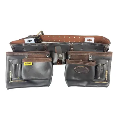 Leather Tool Pouch Pocket Professional Double Oil Tanned Belt