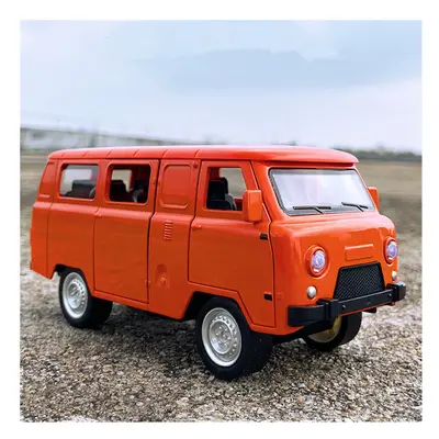 (Red) 1/20 UAZ Travelers Alloy Traffic Bus Car Model Diecast &Toy Classic City Tour Vehicles Sou