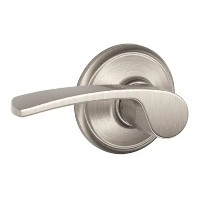 Schlage F10VMER619 Merano Hall and Closet Lever Satin Nickel