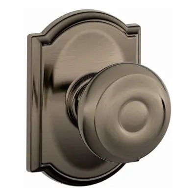 SCHLAGE F10 GEO CAM Camelot Collection Georgian Passage Knob Antique Pewter