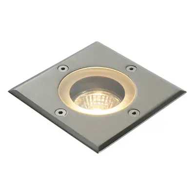 Marine Grade IP65 Square Ground Light - 50W GU10 - Stainless Steel