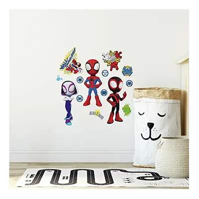 RMK4925SCS Stickers repositionnables Spidey et SES amis fantastiques Repositionable Adhesive, Ro