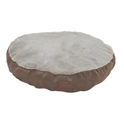 HugglePets Deep Donut Dog Bed - Oatmeal & Grey