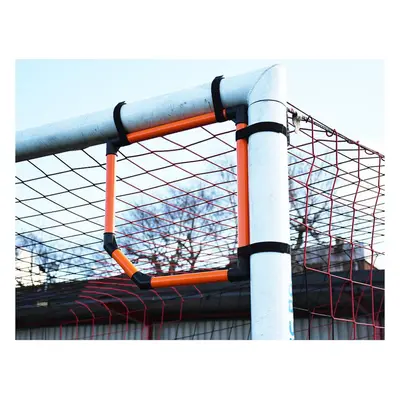 2 PACK 50x50cm Fixed Top Bins Target Set - Impact PVC Football Goal Post Adapter