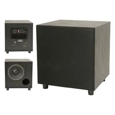 Quality 200W Active Sub/Subwoofer Bass Cabinet Home Cinema Hi Fi Stereo Amp