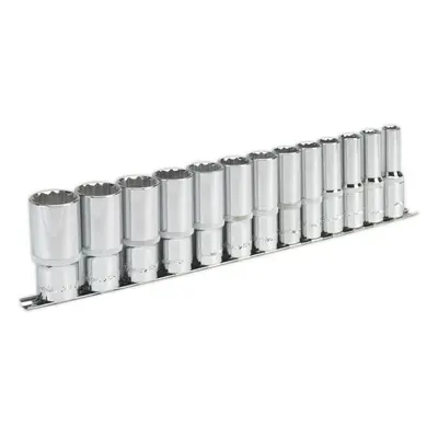 13 PACK - DEEP Socket Set - 1/2" Imperial Square Drive - Point Sockets TORQUE