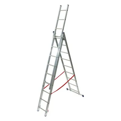 27 Rung Lightweight Combination Ladder Triple Extension / Step & Staircase Stair