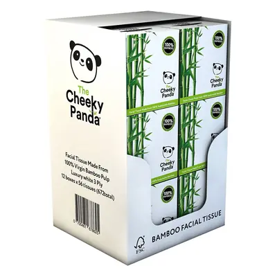 The Cheeky Panda â Bamboo Facial Tissues | Bulk Box of Packs (56 Tissues per Pack, Tissues Tot