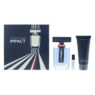 Tommy Hilfiger Impact Piece Gift Set: Eau de Toilette 100ml - Body Wash 100ml - Eau de Toilette 