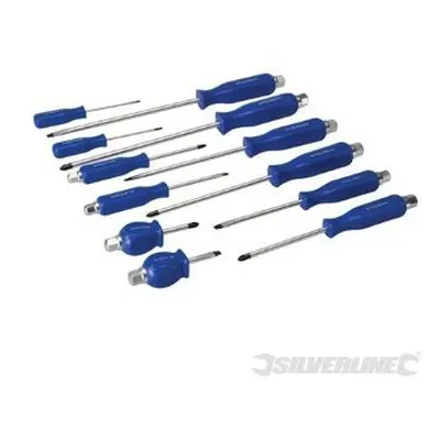 12 Piece Silverline Engineers Screwdriver Set - 12pce - screwdriver set engineers silverline 12p