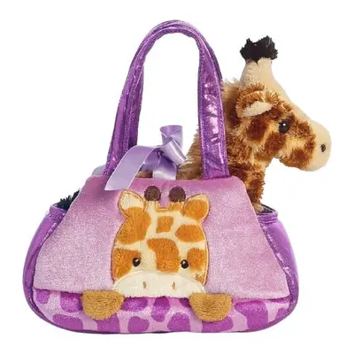 Stuffed Giraffe In Bag Girls 20,5 Cm Plush Purple