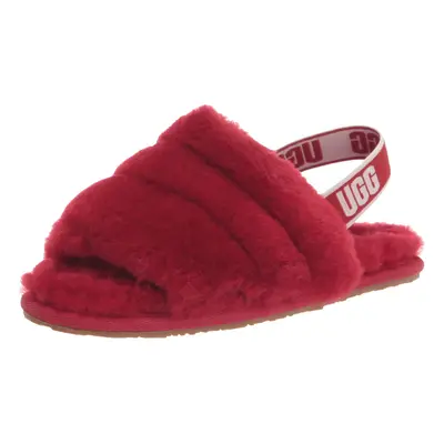 Ugg K Fluff Yeah Slippers Samba RED US Unisex Little Kid