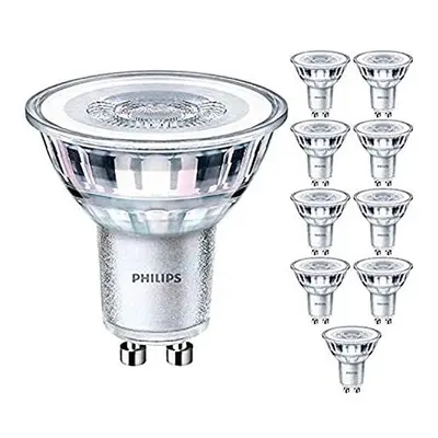 10 x Pack Philips 4.6w = 50w 240v GU10 Corepro LED Energy Saving Degree Spot Light Lamp