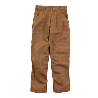 Carhartt Boys' Washed Dungaree Pants (Lined and Unlined) Brown