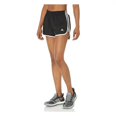 adidas Women's Marathon Shorts Black/Clear Pink Small