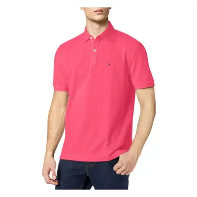 Tommy Hilfiger Men's Regular Short Sleeve Cotton Pique Polo Shirt in C