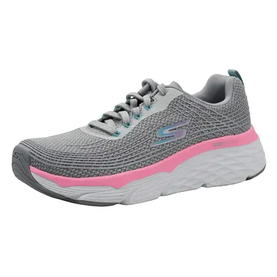 Skechers Women's Max Cushion Sneaker Gray/Pink Wide