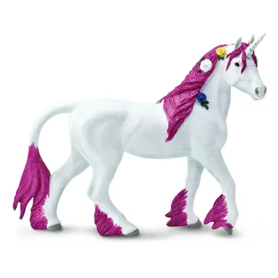 Safari Ltd. Pink Unicorn Figurine Realistic HandPainted 5.5 Fantasy Themed Plastic Figure Educat