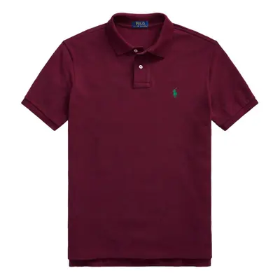 Ralph Lauren Mens classic Fit Mesh Pony Logo Polo Shirt (M clscWine)