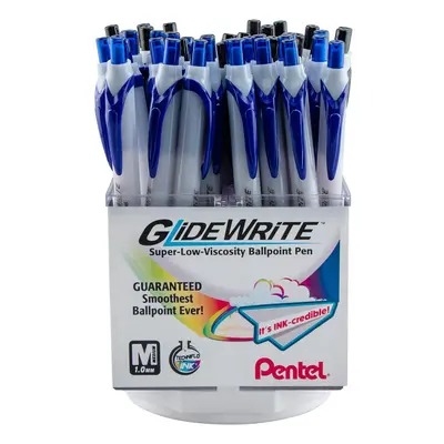 Pentel GlideWrite with TechniFlo Ink Ballpoint Pen (1.0mm) Med. Line