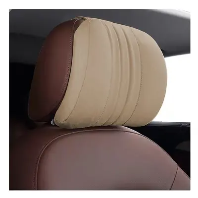 (beige) Car Seat Headrest Pillow Car Neck Pillow Car Headrest Pillow Car Accessories