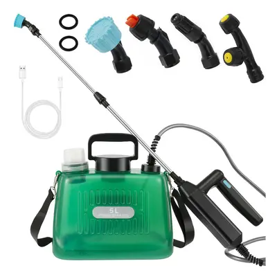 (Style A) Garden Electric Sprayer 5L Lawn Sprinkler Plant Sprayer Watering Can USB Rechargeable 