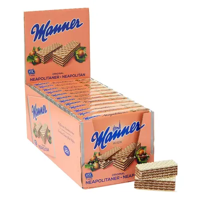 manner Original Neapolitaner Wafers g, Nuts (Pack of 12) Gram