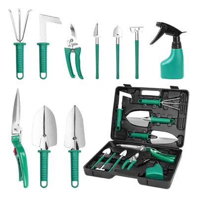 Stainless Gardening Tools Set (10 Pieces Green)