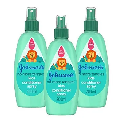 JOHNSON'S No More Tangles Kids Conditioner Spray Multipack - Leaves Hair Soft, Smooth, and Easy-