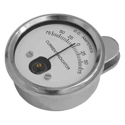 75A Clip-On Ammeter - Moving Coil Style - 55mm Dial Face - DC Current Testing