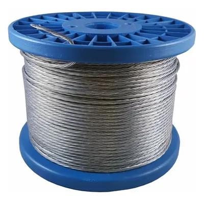 150m 2.6mm Lashing Guy Wire Rope Reel Strong Zinc Steel Catenary Line Cable