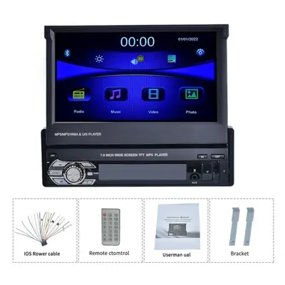 (as the picture, car radio) Reakosound Din Car Radio 7&apos;&apos; Touch Screen Universal Car Mu