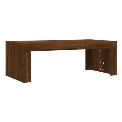 (brown oak) vidaXL Coffee Table Side Table End Table Sofa Table White Engineered Wood