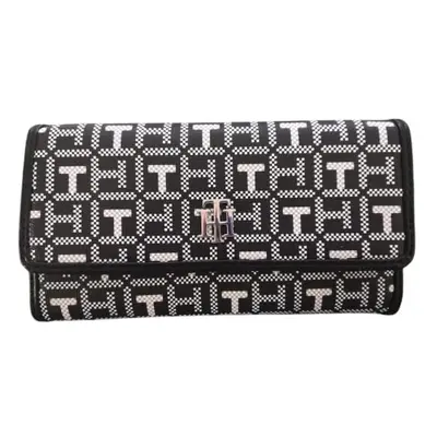 Tommy Hilfiger - Women's Clutch Wallet Black and White Black One Siz