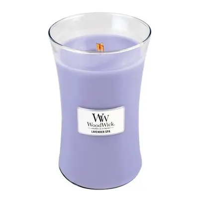 Woodwick Lavender Spa Candle, Purple, Large