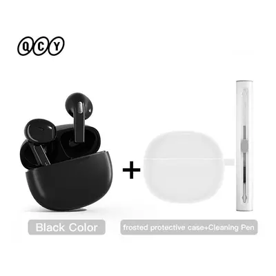 (T20 Black Type 5) QCY T20 TWS Wireless Earphones Bluetooth 5.3 Earbuds 68ms Low Latency