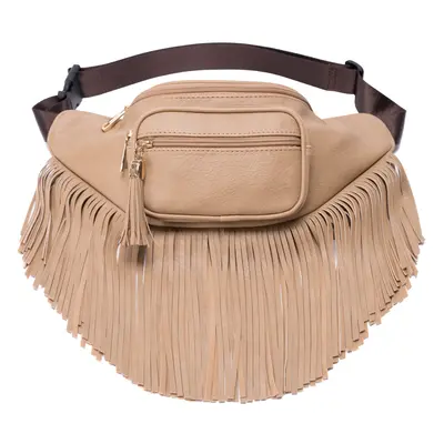 Solene Fringe Waist bag for women with Multi Zipper Pockets - (KL088