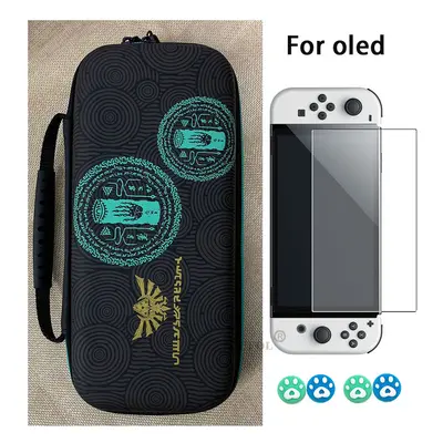 (Switch OLED Pack B) For Nintendo SwitchConsole Cartoon Storage Bag Game Theme for Zelda-King Wa