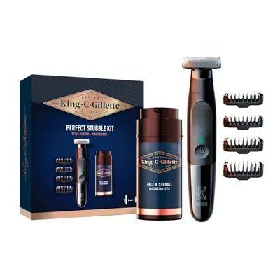 Men's Perfect Stubble Kit Gift Set with Style Master and Moisturiser