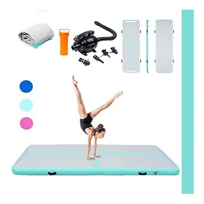 Triclicks Inflatable Tumble Gymnastics Mat With Electric Air Pump | Tumbling Mat Flooring Mat Yo