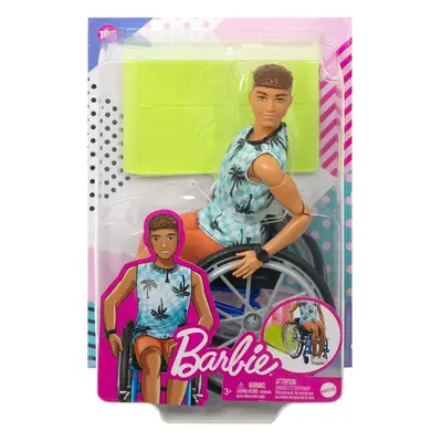 Mattel Barbie Ken Doll With Wheelchair & Ramp Toys