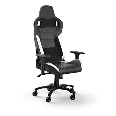 Corsair T1 RACE Gaming Chair (2023) ? Racing-Inspired Design ? Comfortable Leatherette Exterior 